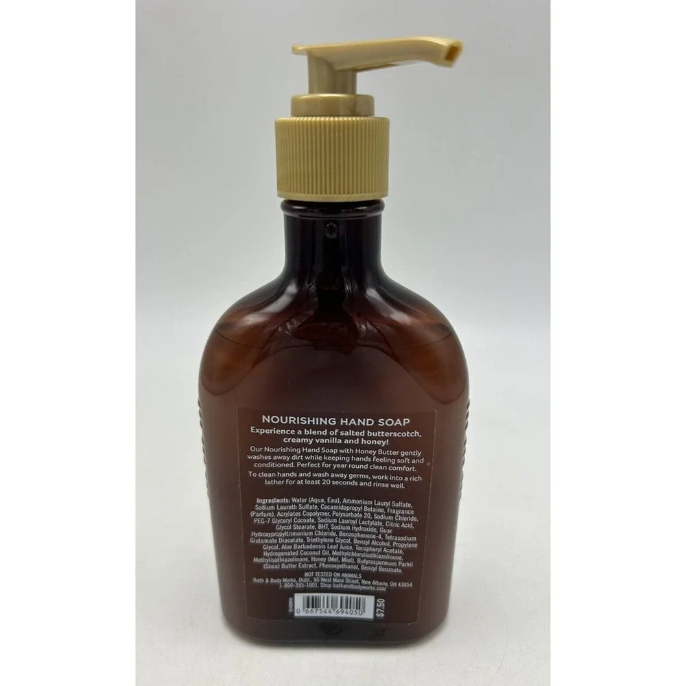 Bath Body Works Hand Soap Honey Bee Salted Honey & Vanilla Nourishing 8 oz New